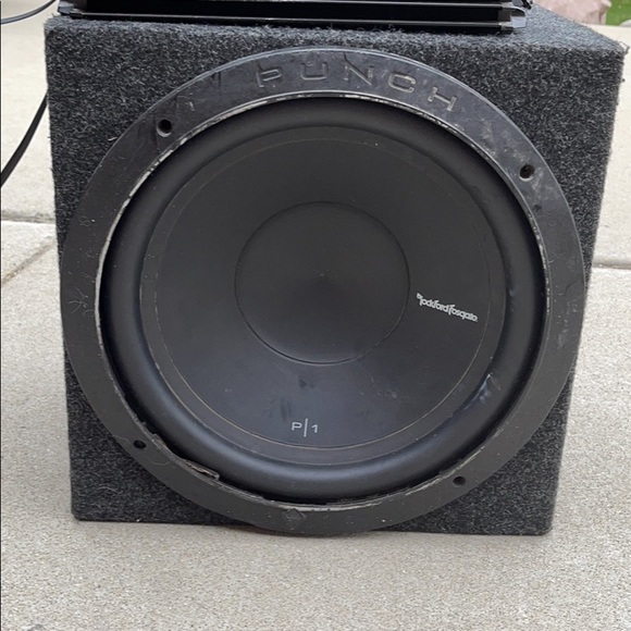 Rockford P1 Sub and box. VM Audio Amp - Picture 2 of 3